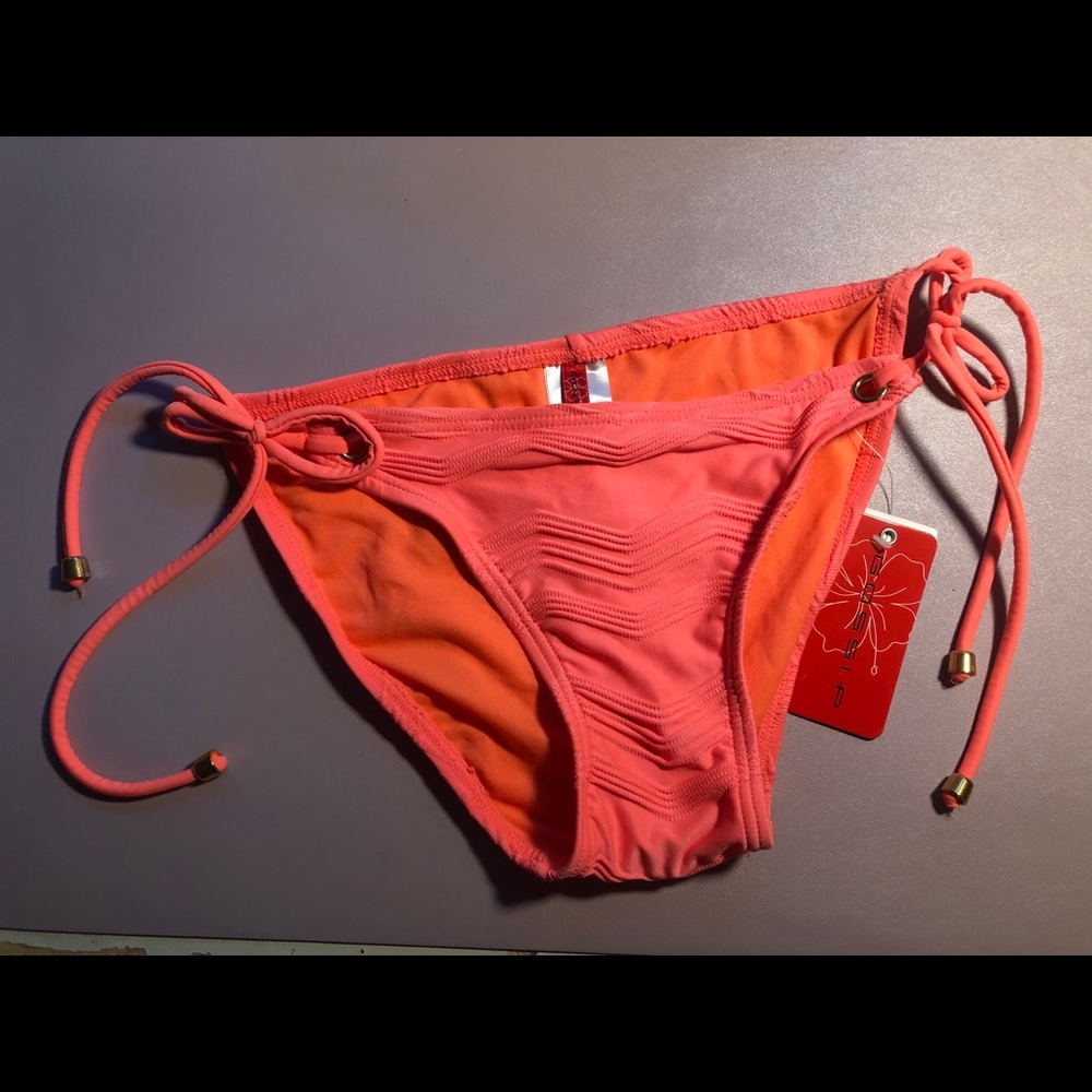Coral Pink Bikini Bottom